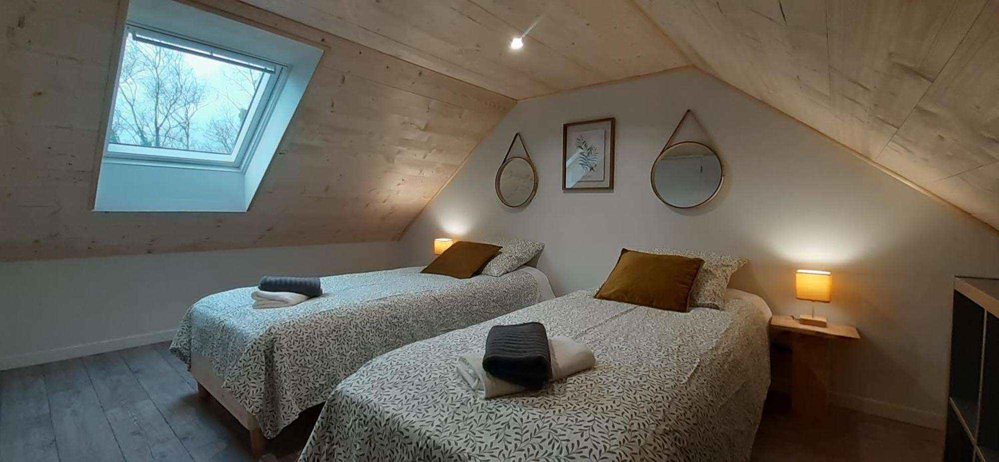 Chalets De Pont Cob Avec Spa Gouézec Eksteriør bilde