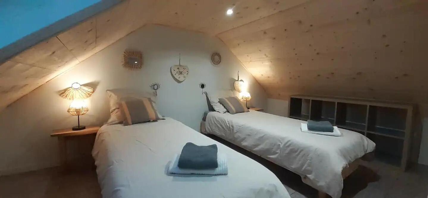 Chalets De Pont Cob Avec Spa Gouézec Eksteriør bilde